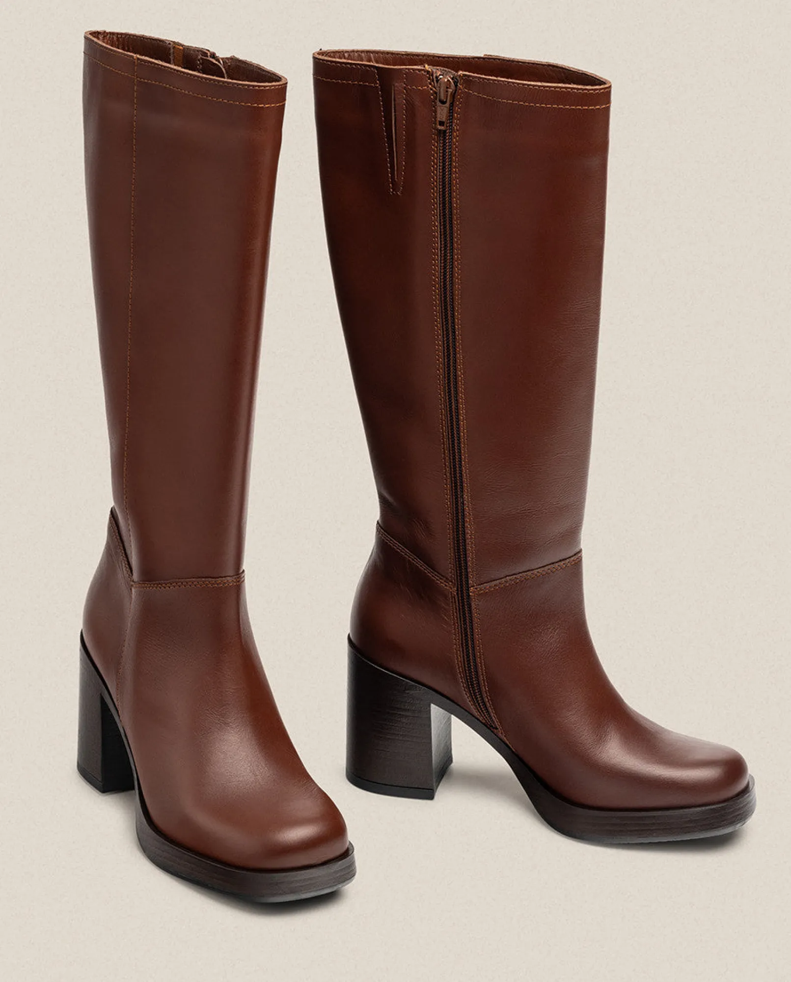 Best Sale Yokono Bota De Tacón KOLIN-008 Marrón