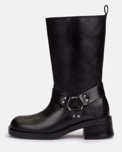 Fashion Yokono Bota Plana SPA-003 NEGRO