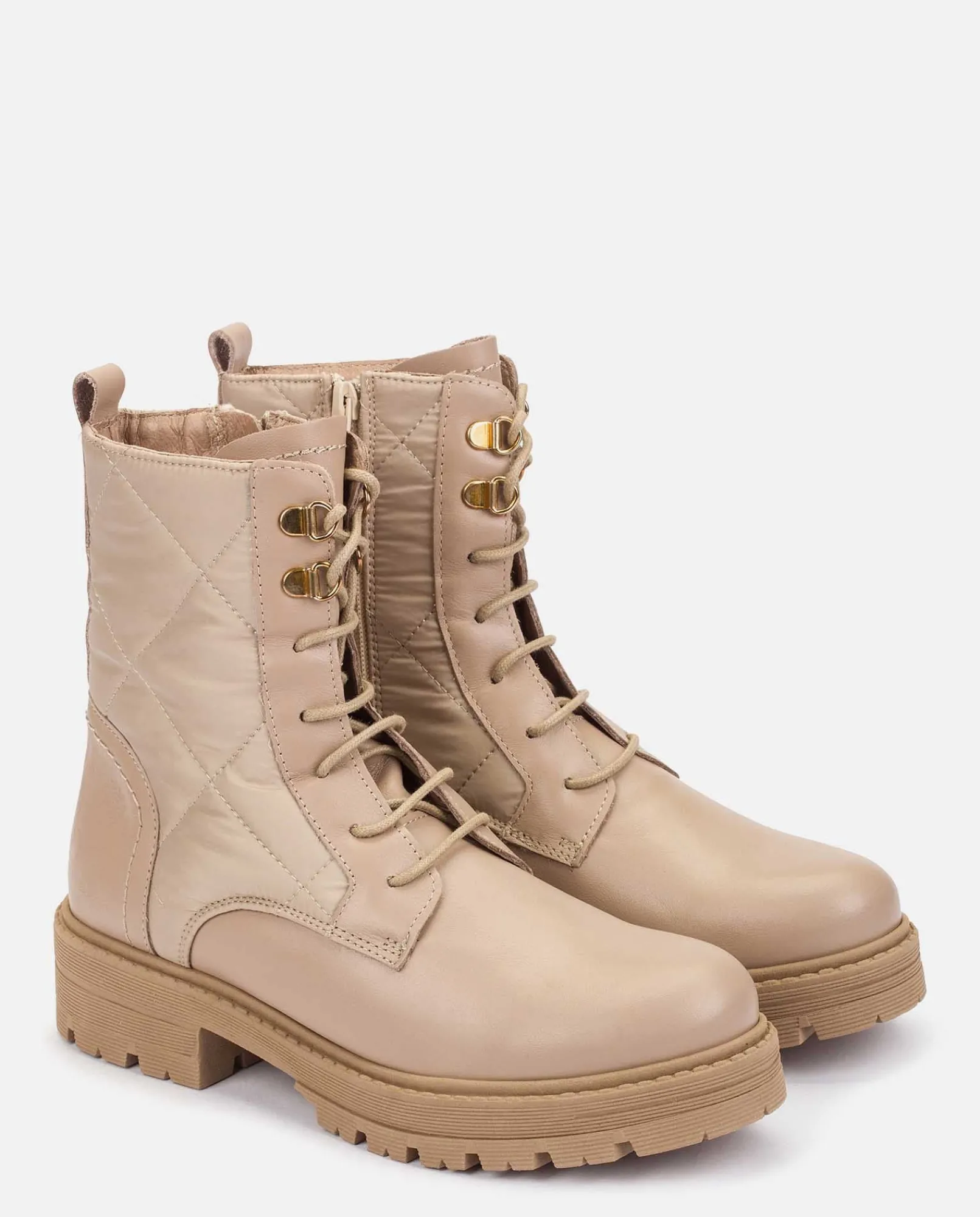 Online Yokono Botín Plano BERNA-007 Beige