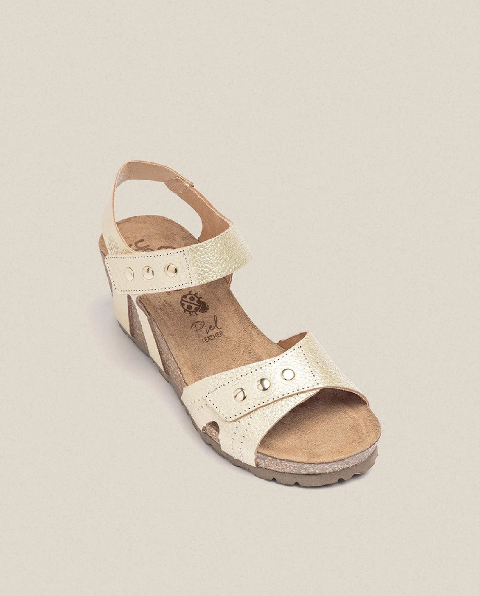 Cheap Yokono Sandalia Cuña Cadiz 303 Dorado