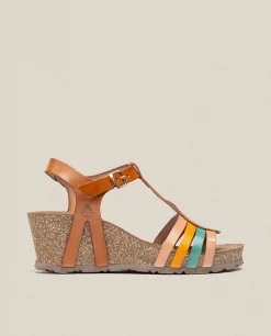 Discount Yokono Sandalia Cuña Cadiz 301 Marrón