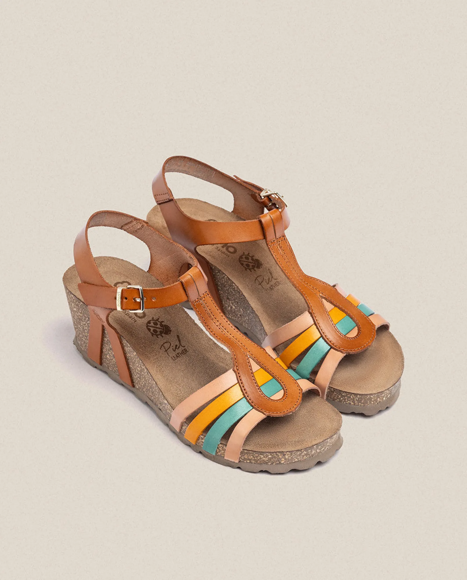 Discount Yokono Sandalia Cuña Cadiz 301 Marrón
