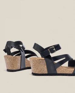 Discount Yokono Sandalia Cuña Cadiz 302 Negro