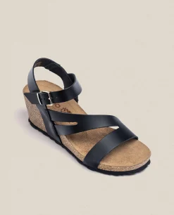 Discount Yokono Sandalia Cuña Cadiz 302 Negro