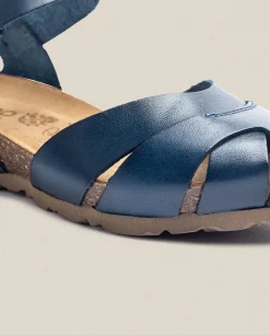 Clearance Yokono Sandalia De Cuña Monaco 186 Azul