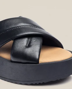 Best Sale Yokono Sandalia De Plataforma CARMEN-004 Negro