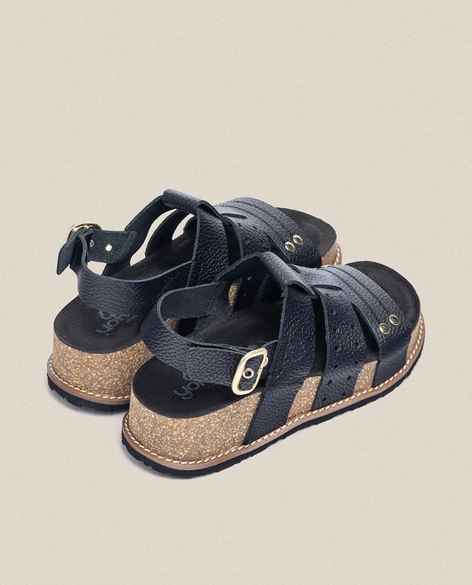 New Yokono Sandalia De Plataforma Oca 007 Negro