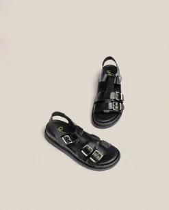 New Yokono Sandalia De Plataforma Tunez 114 Negro