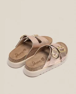 New Yokono Sandalia De Plataforma Tunez 130 Rosa