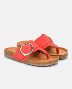 Cheap Yokono Sandalia Plana Granada 704 Coral