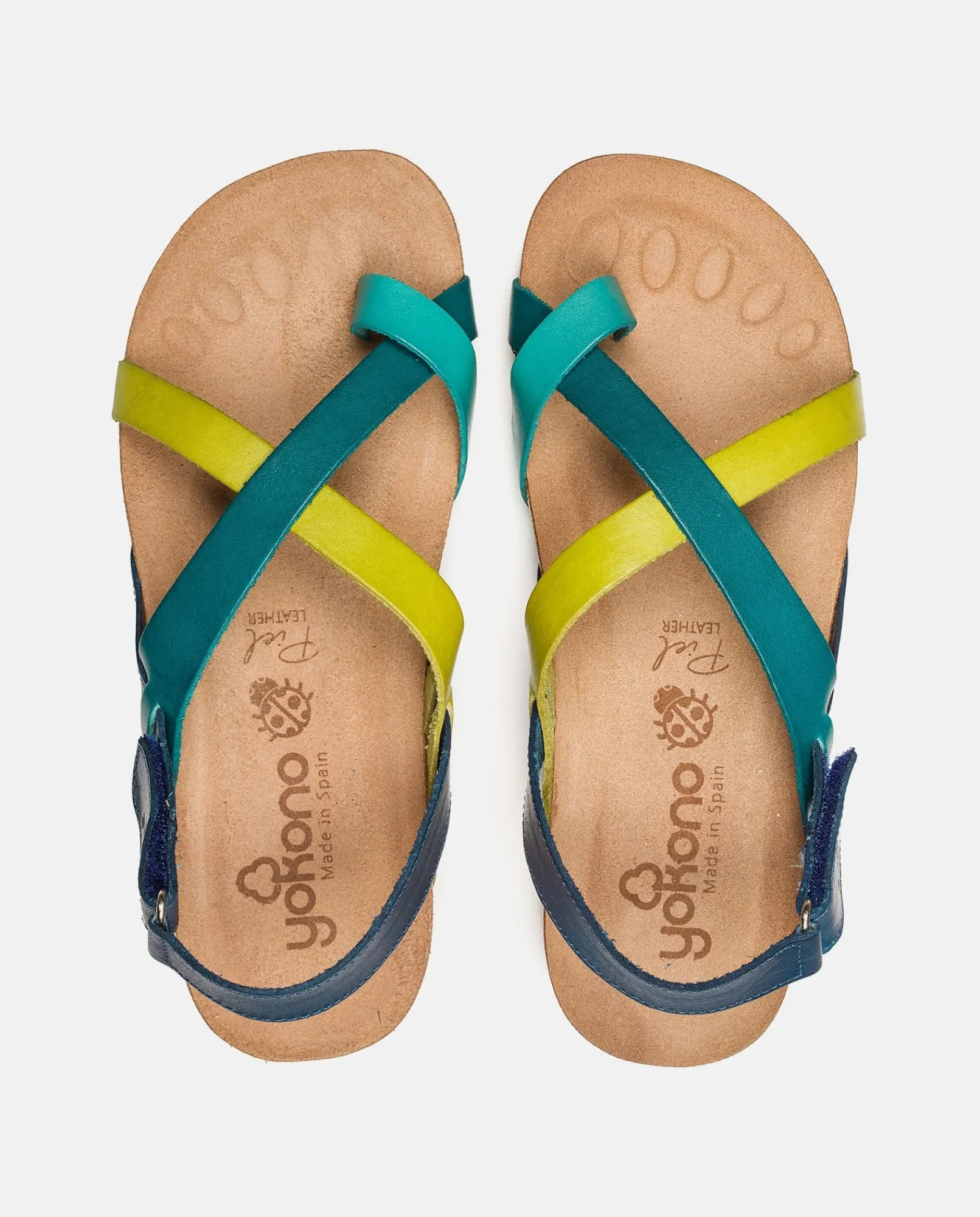 Online Yokono Sandalia Plana Ibiza 718 Azul