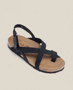 New Yokono Sandalia Plana Jerba 718 Negro