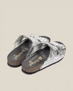 Hot Yokono Sandalia Plana Jerba 143 Plata