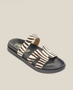 Sale Yokono Sandalia Plana Morena 125 Cebra