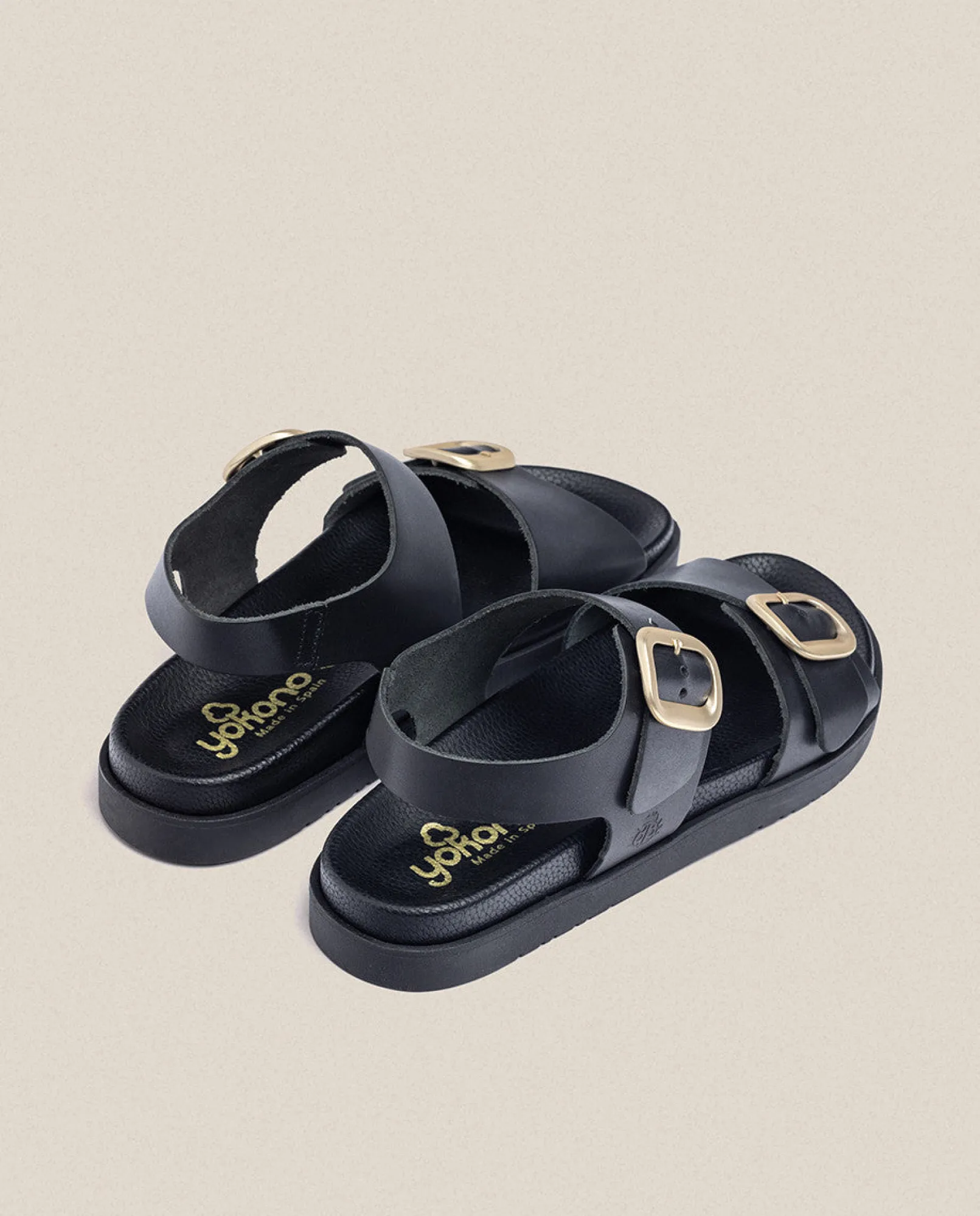 Best Yokono Sandalia Plana Morena 002 Negro