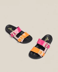 Cheap Yokono Sandalia Plana Morena 004 Rosa