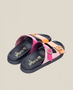 Cheap Yokono Sandalia Plana Morena 004 Rosa