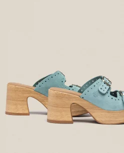 Shop Yokono Sandalia Tacón Bonai 003 Azul