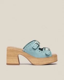 Shop Yokono Sandalia Tacón Bonai 003 Azul