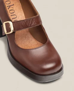 Cheap Yokono Zapato De Tacón KOLIN-010 Marrón