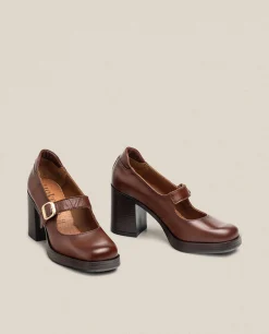 Cheap Yokono Zapato De Tacón KOLIN-010 Marrón