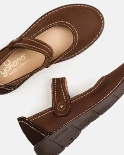 Clearance Yokono Zapato Plano Olba 005 Marron